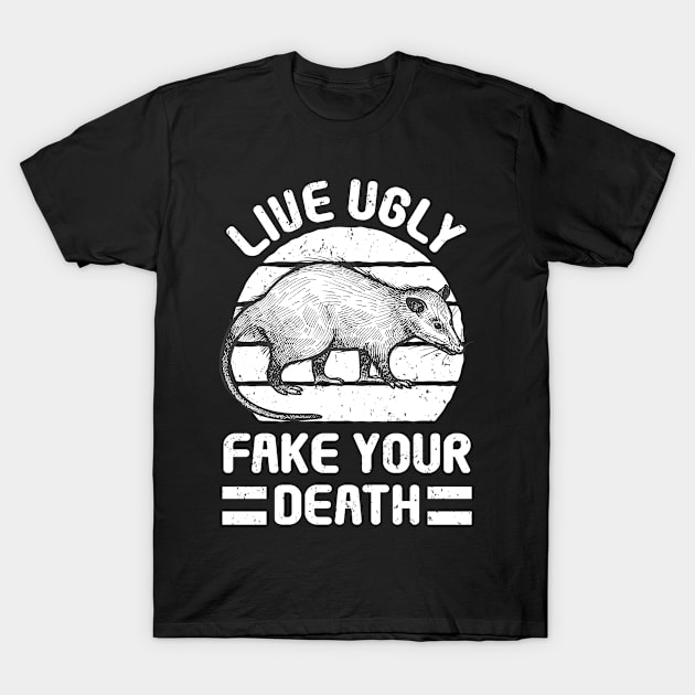 Rats Opossum Live Ugly Fake Your Death Rodents T-Shirt by Print-Dinner